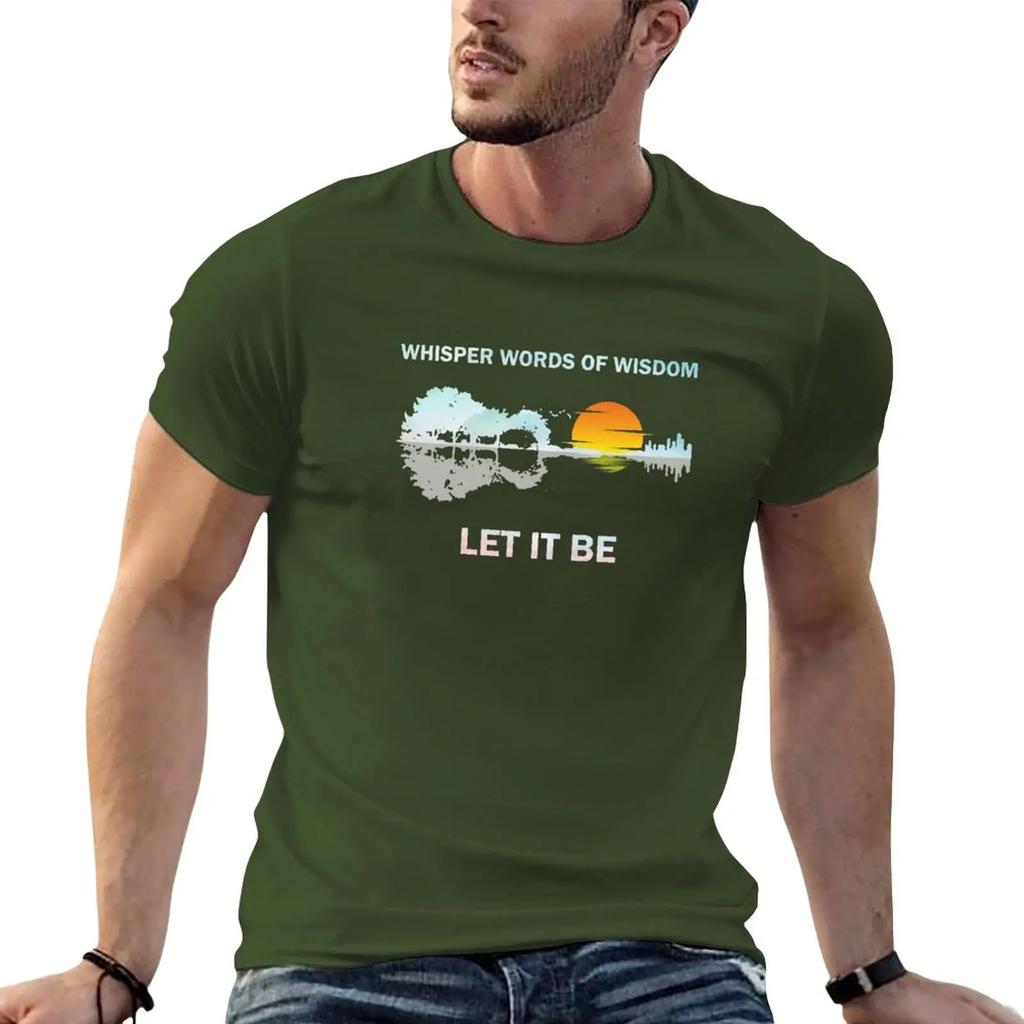 Whisper Words Of Wisdom Let It Be Sunrise T-Shirt graphics oversized customs design your own cute clothes t shirt