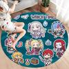 Re Zero Round Area Rug Carpet Rug For Living Room Bedroom Sofa Playroom Decor Nonslip Floor Mat