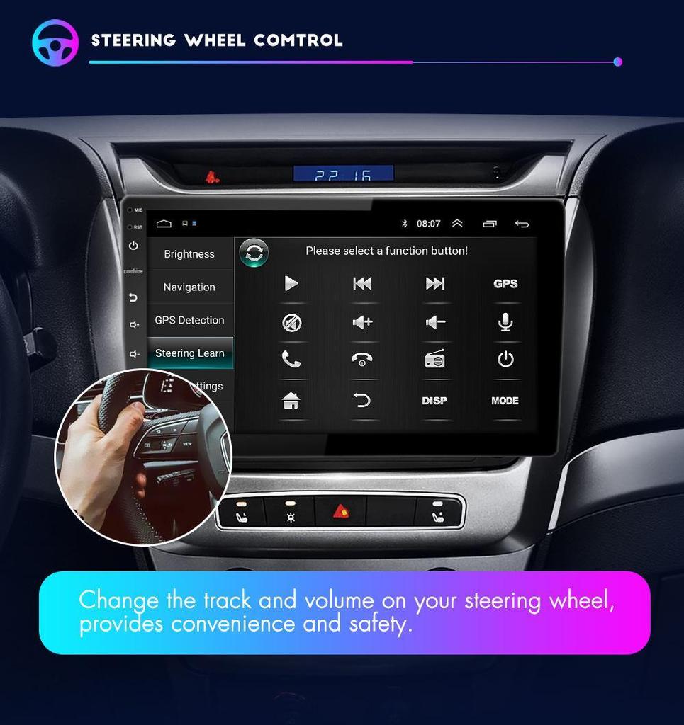Compatible Renault Kwid Android Navigation System with WiFi, GPS, Reversing Camera, and MP3 Player for 15 Models