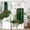 Minimalistischer Abstraktes Duschvorhang Modern Geometrisch Minimalist Neutral Zeitgenössisch Badezimmer Zubehör Dekor Duschvorhänge