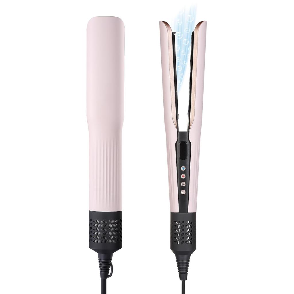 Keynice Dry and High Quick Equipped with Negative 3 Speed 5 Temperature Wet Hair Hot Cold LCD No Heat Straightener, Straighten, Airflow, Drying, Ions,
