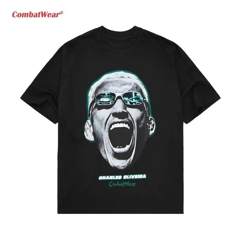 CombatWear Vintage Wrestling Graphic T-Shirt Retro Combat Sports Fan Gift Tee M