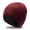 60-67Cm Men Keep Warm Winter Big Size Beanies Wool Blended Knitted Hats Thickened Toand Large Size Cold Skullies Ski Golf Cap