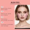 Zephoco Rose Purple Silky Blush Stick - Moisturizing, Long-Lasting Contour Makeup.