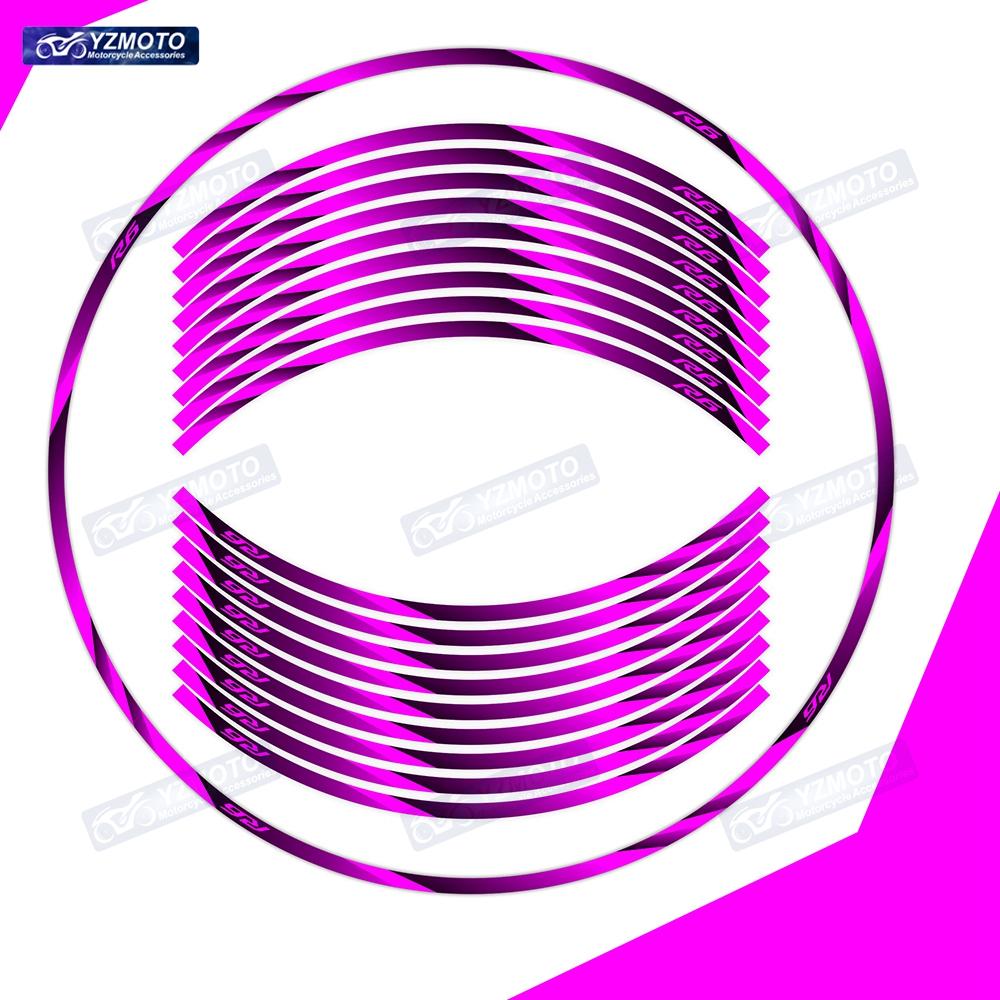For YZF R6 Motocycle Accessories Wheel Stickers 17-inch Front And Rear Reflective Waterproof Decal Wheel Rim Decoration Stickers