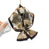 New Korean Style Antique Flat-angle Small Scarf with Fashionable Collarbone Decoration Warm Scarf with Headband Tie Bag