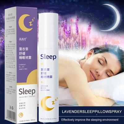 90 ml di lavanda sonno profondo cuscino spray estratto di semi di insonnia olio essenziale alleviare lo stress ansia aiutare a dormire spray fresco