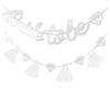 Bridal Shower Decorations, Bride To Be Banner, Wedding Dress Diamond Silver Glitter Bride Garland Bunting for Bridal Shower Party Decorations Supplies