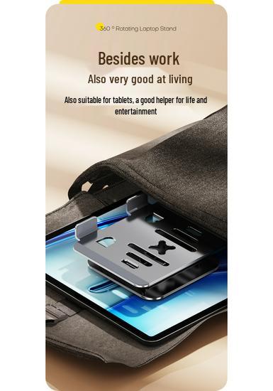 Portable Rotatable Laptop & Tablet Stand with Cooling Base