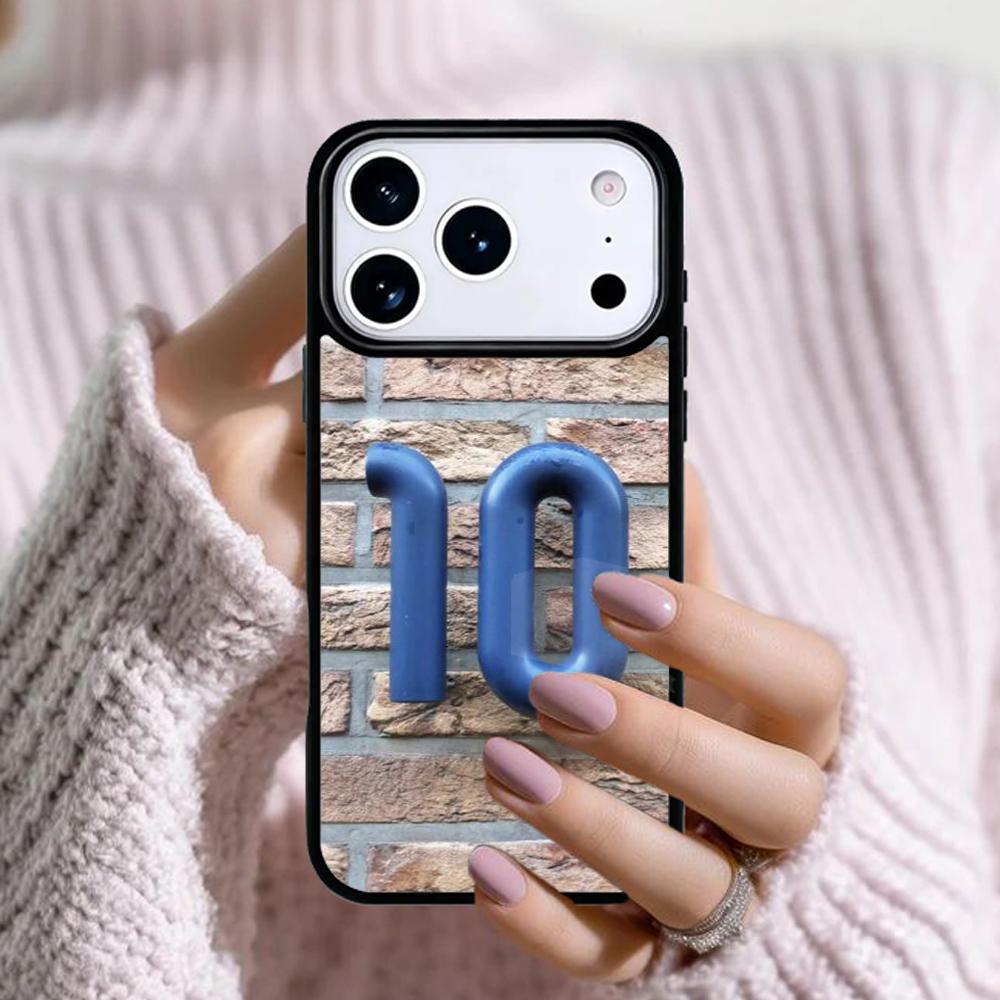 Number 10 Football Phone Case For Apple iPhone 17 Air 16E 15 14 Plus 13 12 11 Pro Max Mini Funda Cover