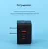 Universal Mobile Fast Charger for Android & Apple - EU/US/UK Plug, USB/PD Dual Ports.