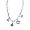 Y2K Retro Inspired Star Pendant Clavicle Chain With Thick Chain Design For Punk Aesthetic Music Festival Event