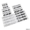 ABS Car Body Fender Side 3D Letter Emblem for Mazda CX4 CX5 CX7 CX30 CX50 CX60 CX90 C-HR Rear Trunk Badge Replaced Sticker lfpaz09
