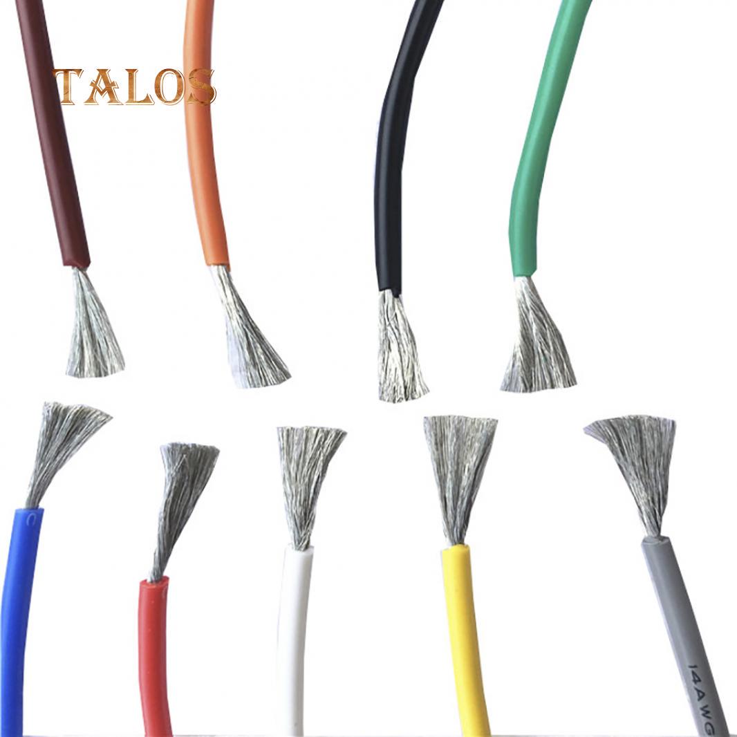 

5 м/16,40 футів 30/28/26/24/22/20 AWG Гнучкий багатожильний силіконовий електричний кабель Зручний 1#24AWG