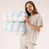 Ropa de cama de microfibra transpirable para durmientes boca arriba Almohada de cama acolchada, Relleno suave alternativo al plumón, Almohadas de loft completo refrescantes Esenciales para dormitorio Puff