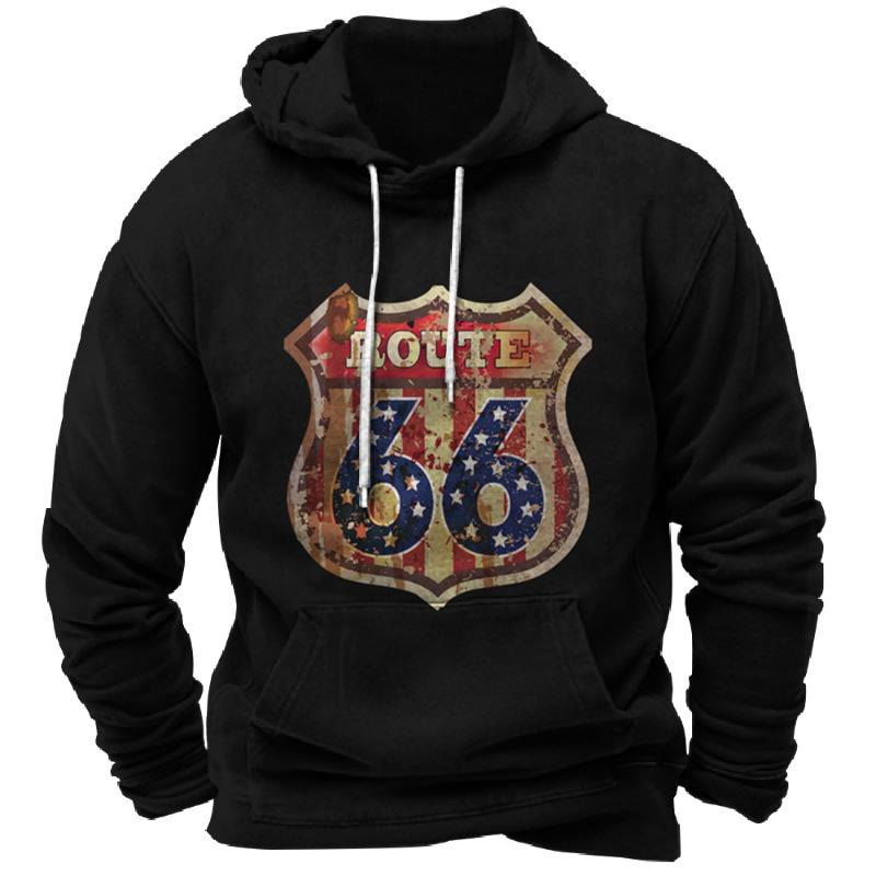 Vintage Hoodie Route 66 3d Print Hoodies Fashion Hoodies Sweatshirts Boy Women Sweats Men's Tracksuits Men Women Clothes