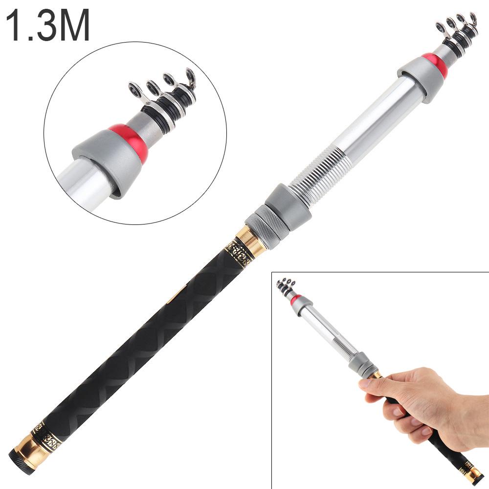 Carbon Fiber Telescopic Fishing Rod 1.8-3.6m Short Pocket Portable Spinning Pole