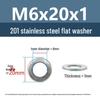 Yigu Oversized Thickened 201 Stainless Steel Flat Washers for M3, M4, M5 Industrial Use