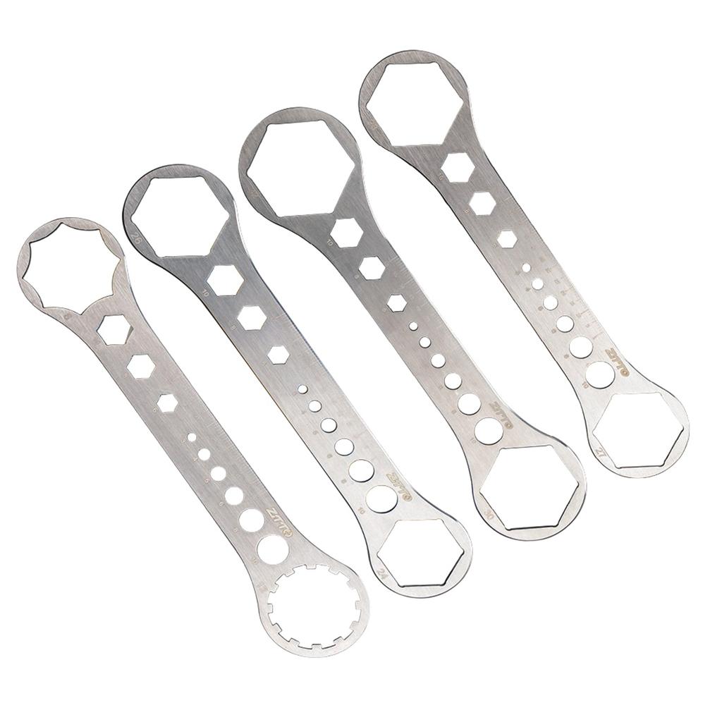 Stainsless Steel Bicycles Front Fork Repair Tool Fork Caps Wrench Adjusting Caps Tool Suspensions Caps Spanners