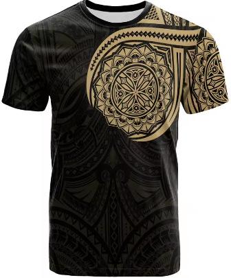 Fashion Polynesian 3D Printed T-Shirt Men's Summer Short Sleeve Hawaiian Crew Neck T-Shirt Casual Top