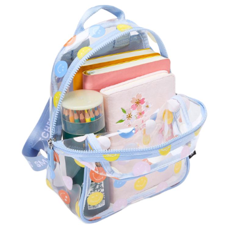 Skechers Smiley World Sports Outdoor Cute Versatile Fashion Trendy Backpack Kids Backpacks Colorful L225K038