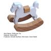 Miniature Wooden Trojan Horse Dollhouse Dining Room Accessory Smooth Surface Detailed Toy For Doll House Decoration