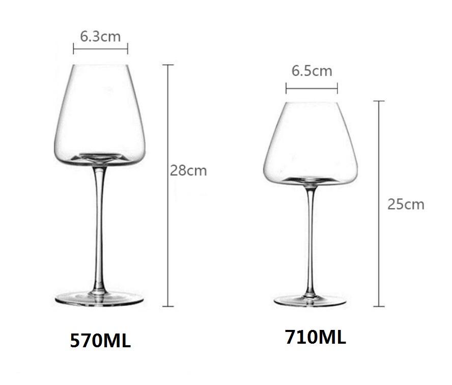 Wine Glass Bevel Crystal Red Wine Cup Red Wine Glass High Foot Glass Boer Ordinary Burgundy Cup Beer Cup