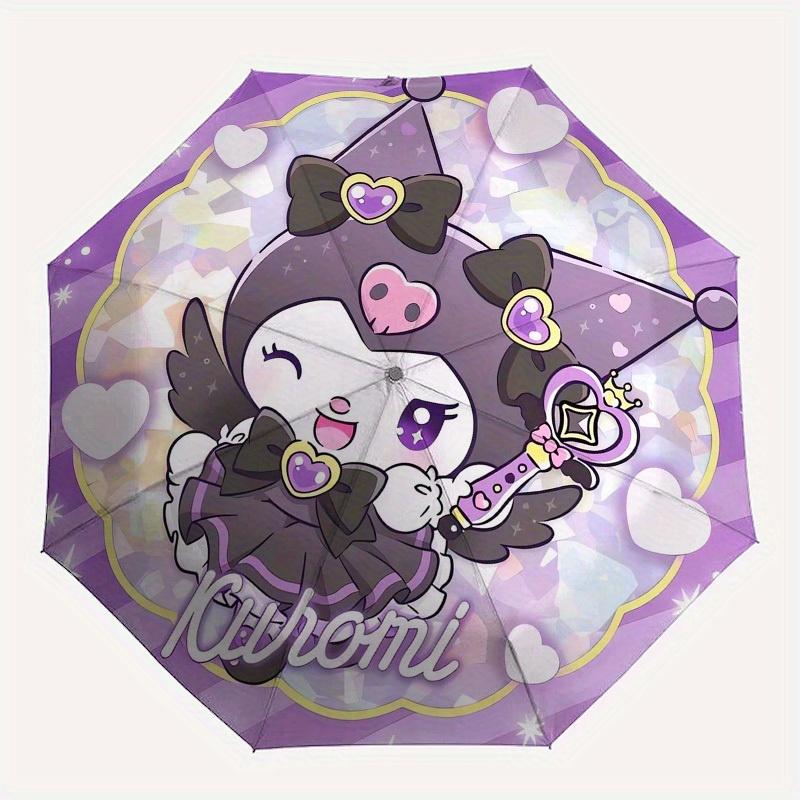 1pc Kuromi Magical PrincessUmbrella with Plastic Handle,Suitable for All Seasons Home Travel Outdoor UmbrellaSanlio150