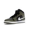 Air Jordan 1 Mid Medium Olive Sneakers Unisex Zielone Czarne Białe DQ8426-092