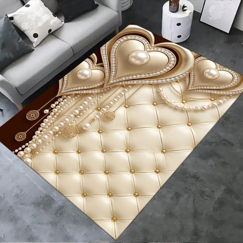 2025 New Gorgeous Heart Carpet Rug for Living Room Bedroom Home Sofa Decoration,Kids Play Non-slip Floor Mat