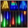 Multicolor Solar LED Christmas Lights Waterproof IP65 Outdoor Raindrop Lights Sparkling 8 Tube Holiday String Lights Tree