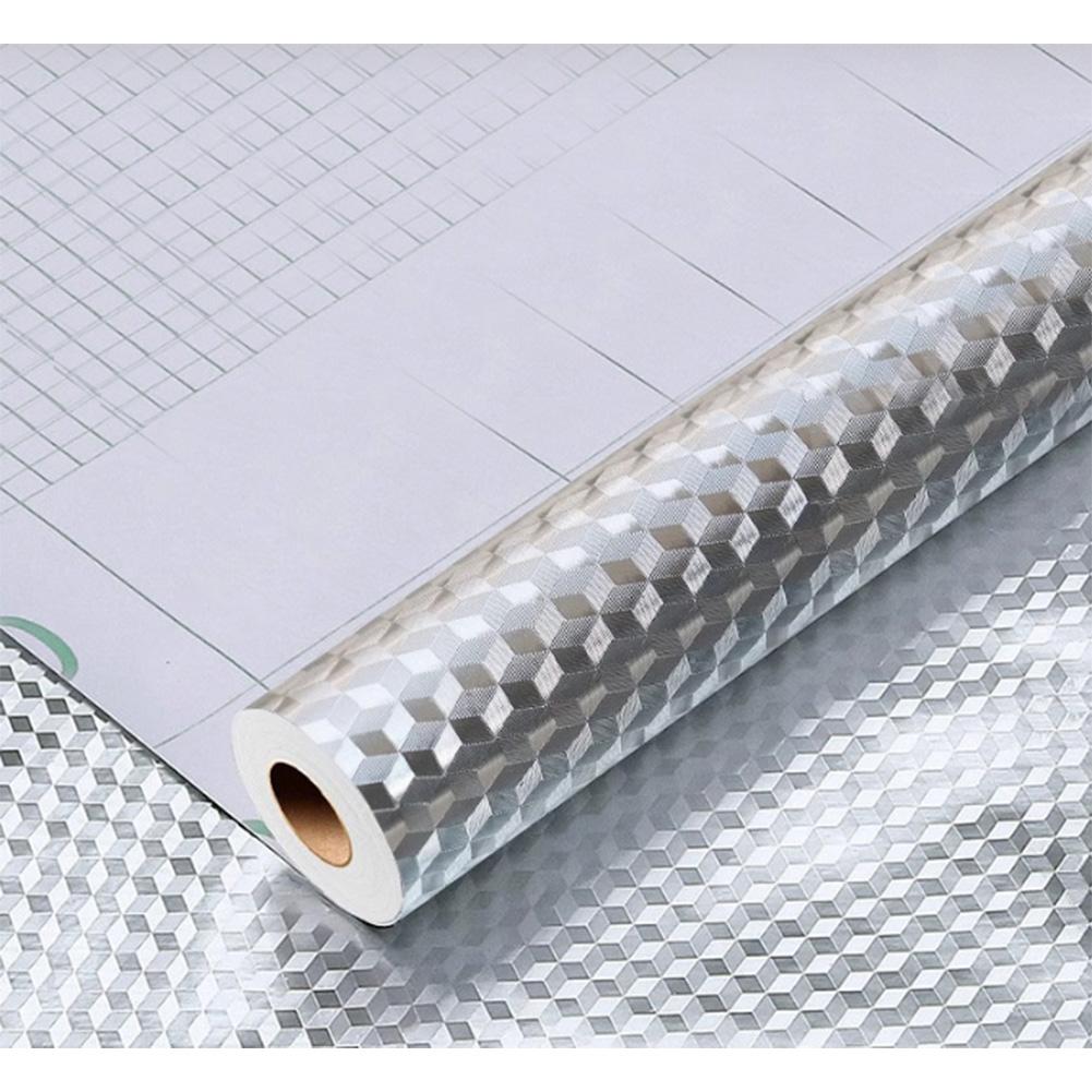 

Water Resistant Self Foil Film for Kitchen Use Protects Walls Countertops Dishwashers from Oil and Moisture Damage A