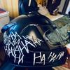 HAHAHA Joker Lachend Motorradhelm Aufkleber Wasserdicht Motorrad Benzintank Langlebige Dekoration Autofenster Lustige Vinyl Aufkleber