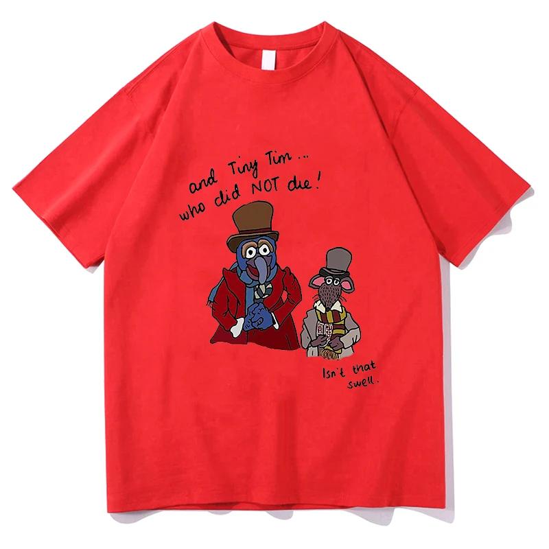 

Muppets Christmas Carol Tshirt Funny Unisex/Women Clothing Harajuku T-shirt Unisex Vintage Kawaii 100% Cotton Tops Graphic T Shirts S
