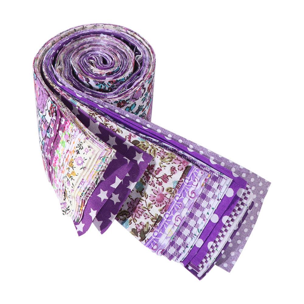 40 STÜCKE Jelly Roll Floral Baumwollstoff DIY Bunt Bedruckter Patchworkstoff Quiltstreifen Handgefertigtes Nähmaterial Stoff