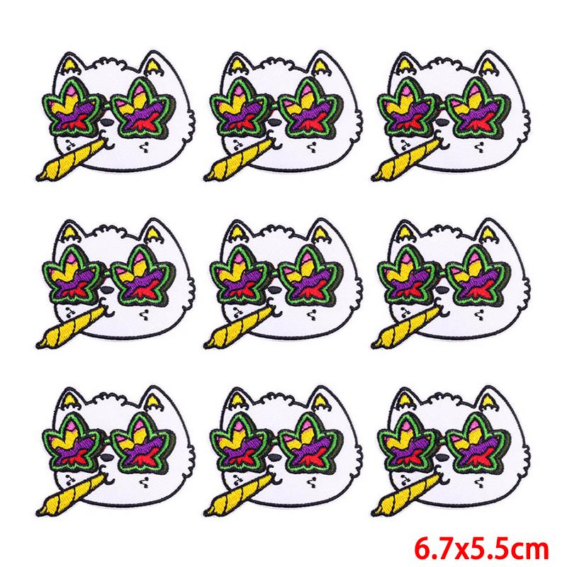10 Pcs/lot Wholesale Embroidery Patch Iron On Patches For Clothing Patches On Clothes Jackets Decor Applique Sew Supplies