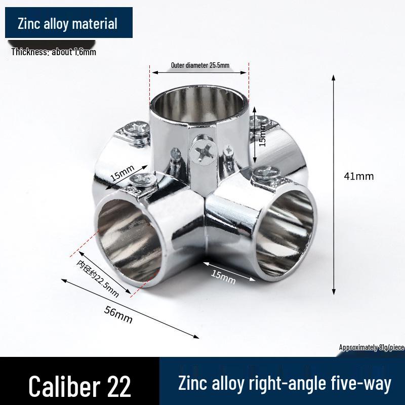 Stainless Steel Right Angle Tee Connector 19mm-32mm Joint Elbow Assembly Frame Fastener