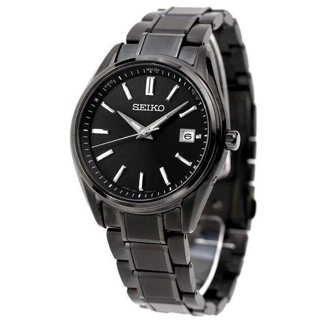 SEIKO Selection Premium Solar Watch Titanium SBTM343 Black Made in Japan Radio-Controlled