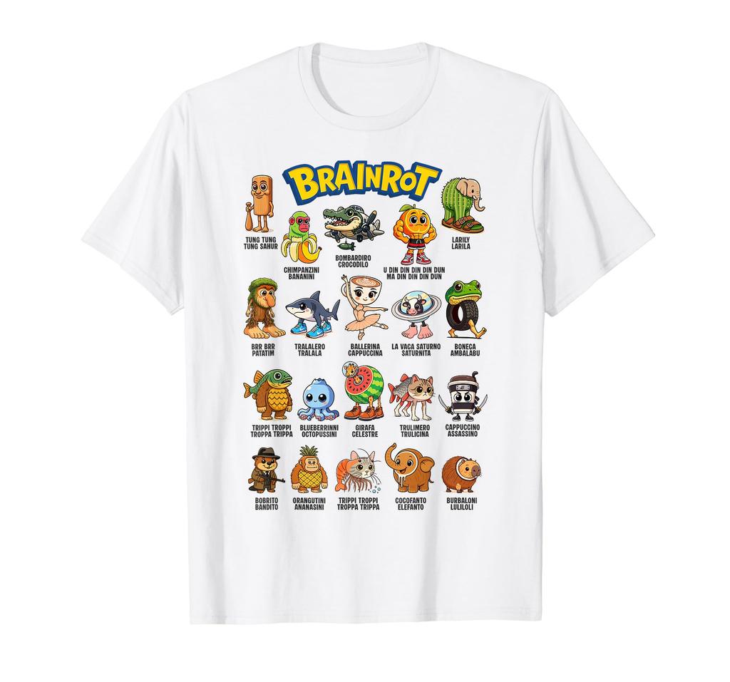 Italian Brainrot Nonsense Humor Meme Character T-Shirt