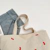 Borsa in Tela Ricamata Borsa Tote Grande Capacità Borsa a Spalla da Pendolare Donna