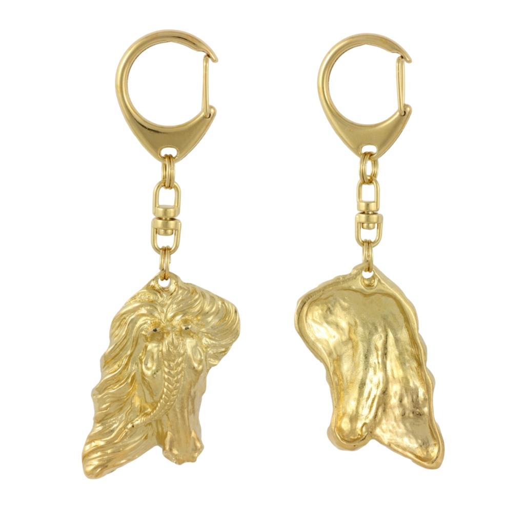 Bay Horse - Gilded Key Ring with Horse, Handbag Decoration, Luxury Accessory by Art-Dog Brand