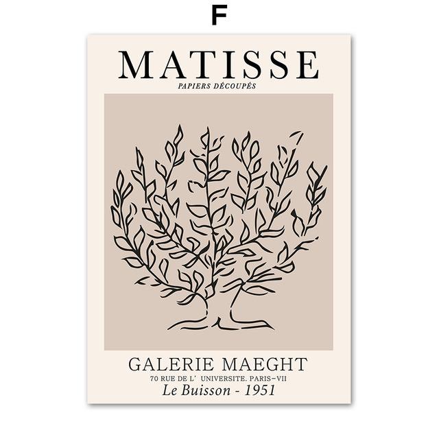 Abstract Matisse Lines Girl Coral Shapes Wall Art Canvas Painting Nordic Posters And Prints Wall Pictures For Living Room Decor