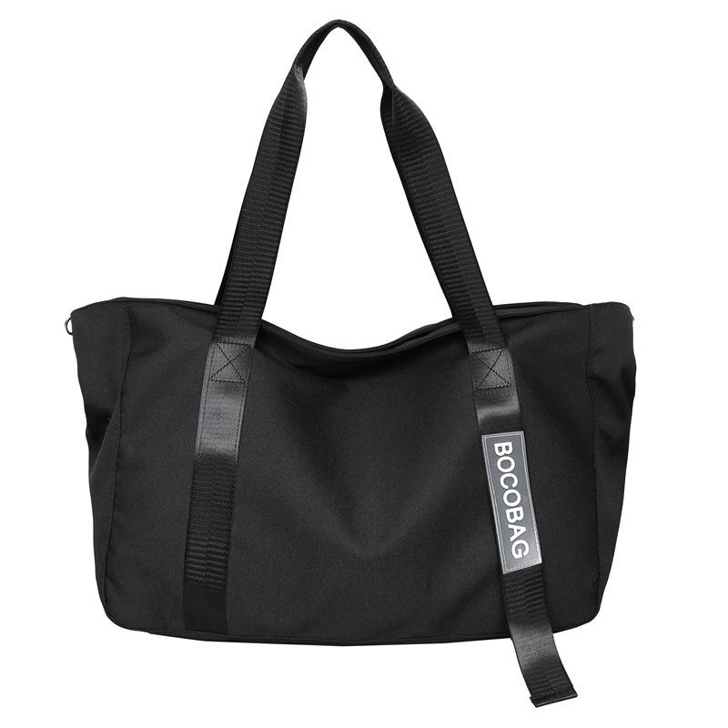 

Men s fitness bag, advanced sports training bag, women s Korean version, simple shoulder bag, short-distance portable boarding travel bag чорний