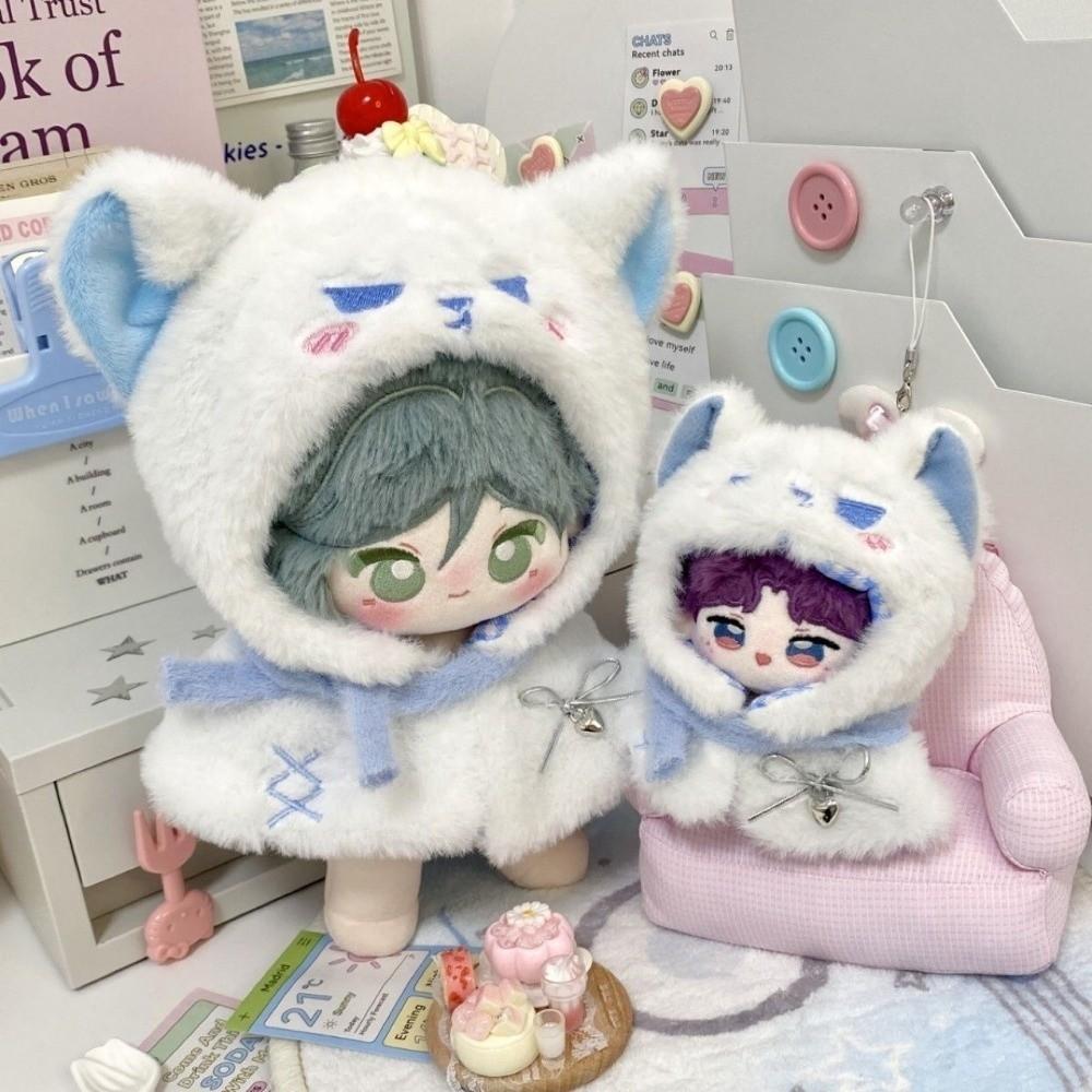 Doll Fashion 10cm Cloak Blue Color Doll Outfit Soft Doll Accessories Children's Gift