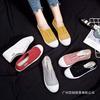Segeltuchschuhe Frühling flach Ein-Pedal faule Schuhe Board Schuhe Trend