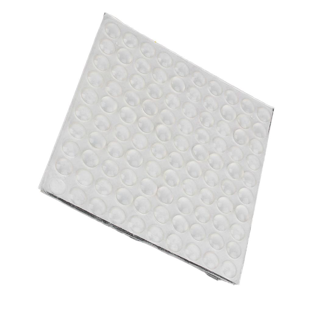 100Pcs Self Adhesive Silicone Feet Semicircle Bumpers Door Furniture Pad 8x2.5mm