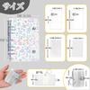A6 Sticker Album for Girls, Transparent 6-Ring Binder with Removable Clear Pages, Large Capacity Mini Sticker Book Refill Sheets, PP Material