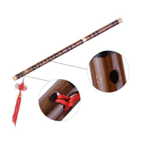 Sasuori Bamboo Flute, Traditional Handcrafted Chinese Woodwind Instrument in the Key of C