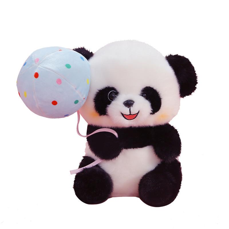 16/21cm Cute Balloon Pet Series Plush Toy Panda Polar Bear Duck Pig with Balloon Doll Spring Gift Party Props Home Decro 16cm