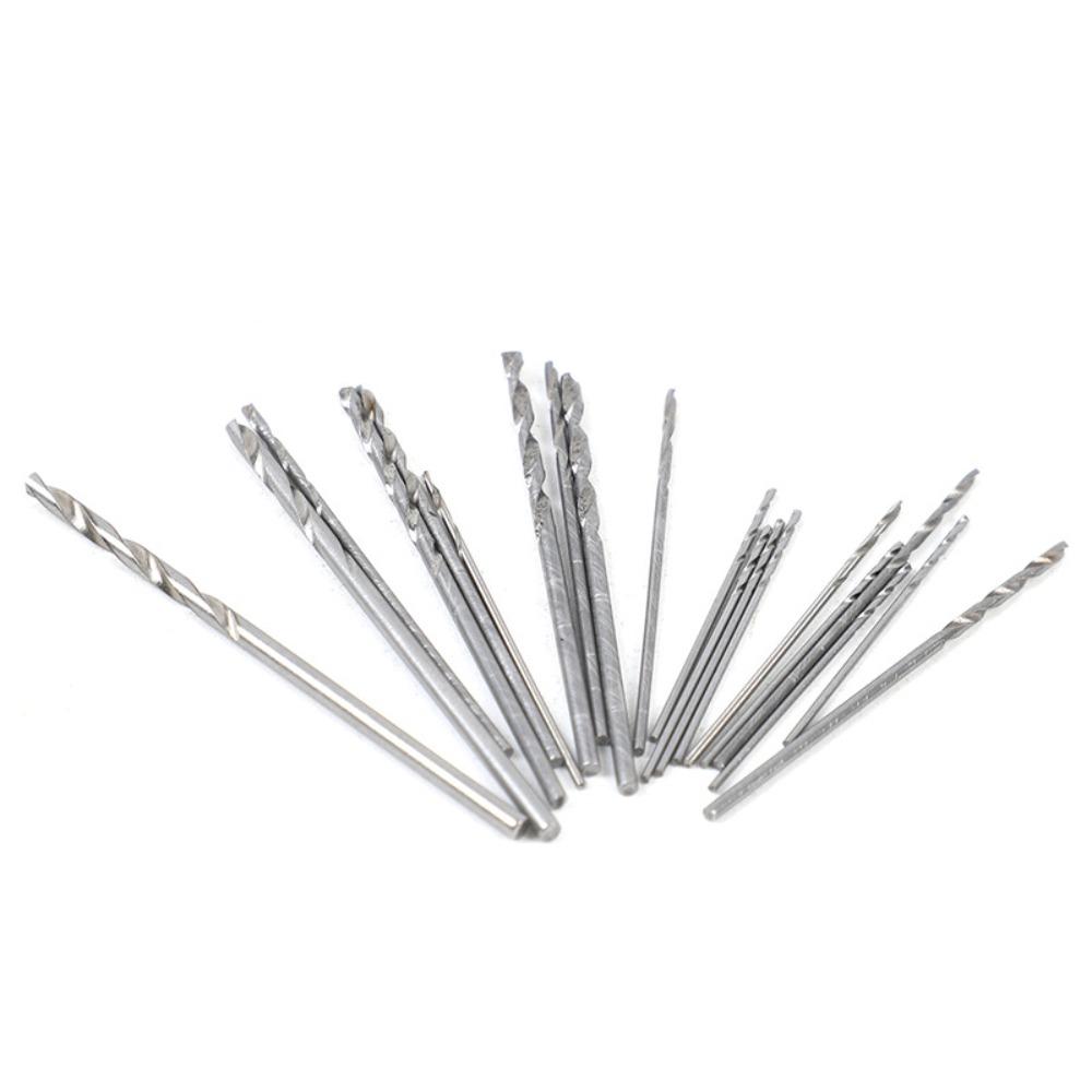 50pc Titanium Plated Fried Dough Twists Drill Set 1-3mm Small Drill Electric Drill Set DIY Woodworking Drill Bit